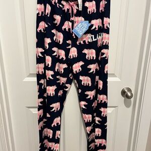Blue House Women's Pajama Bottoms with Pink Bear Print
